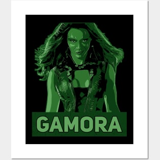 Gamora | Green vintage poster Posters and Art